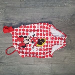 Girls one piece Minnie Mouse swim suit